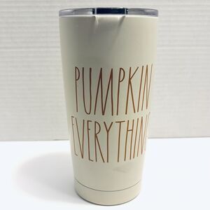 Rae Dunn Pumpkin Everything 17oz Insulated Stainless Steel Travel Tumbler Mug